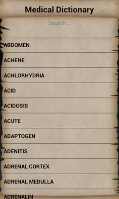 Medical Dictionary android App screenshot 1